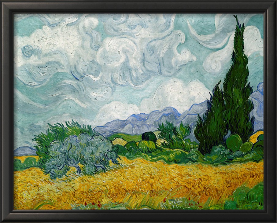 Wheatfield With Cypresses, C.1889 By Vincent Van Gogh